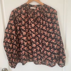 Doen floral button up blouse
